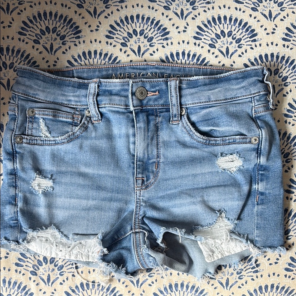 American Eagle Outfitters Light Blue Jean Shorts
